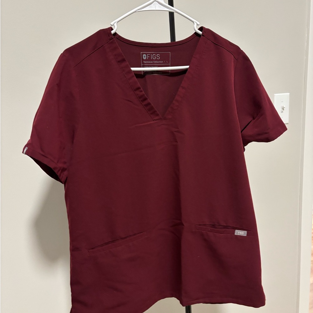 Figs Women's Burgundy Top
